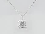 Zonder minimumprijs - Ketting met hanger - 14 karaat Witgoud, Sieraden, Tassen en Uiterlijk, Antieke sieraden