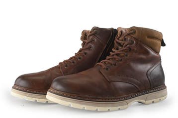 Nelson Veterboots in maat 44 Cognac, Overige kleuren, Verzenden, Boots, Zo goed als nieuw