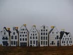 KLM-huisje - Zeven KLM/Bols huisjes (gevuld), Antiek en Kunst, Antiek | Wandborden en Tegels