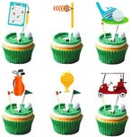 Golf taart topper Happy Birthday groen, Hobby en Vrije tijd, Taarten en Cupcakes maken, Verzenden, Nieuw, Taarten of Cupcakes