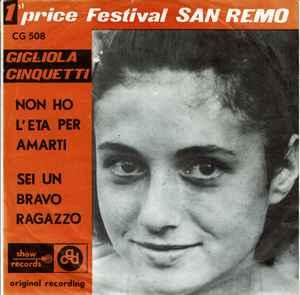 vinyl single 7 inch - Gigliola Cinquetti - Non Ho LEta..., Cd's en Dvd's, Vinyl Singles, Zo goed als nieuw, 7 inch, Pop, Verzenden