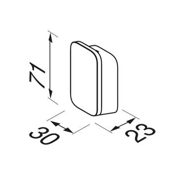 Handdoekhaak Medium Geesa Shift Met Diagonaal Strepenpatroon, Ophalen of Verzenden, Nieuw