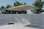Zweefparasol Jip Silver Aluminium / Beige 294x294cm The, Verzenden, Nieuw
