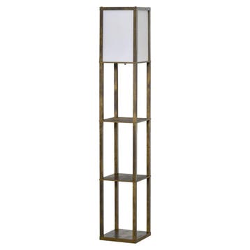 TRUUSK Staande Lamp met Planken - E27 Fitting tot 40W - Lamp, Verzenden, Nieuw