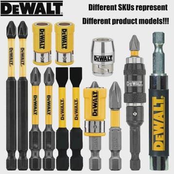 DEWALT Combinatie Verlengstukken Set PH2 - 89/57/50mm, Verzenden, Nieuw