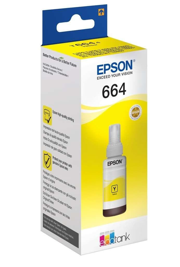 Epson 664 Ecotank Yellow ink bottle (70ml) (Ink cartridges), Computers en Software, Printerbenodigdheden, Overige typen, Nieuw