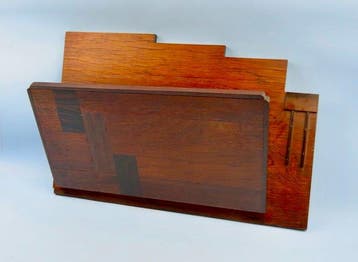 Amsterdamse School / Art Deco - Houten tijdschrift- c.q., Antiek en Kunst