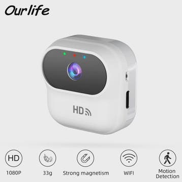 Ourlife A800 Mini WiFi Camera 1080P HD met Bewegingsdetectie, Verzenden, Nieuw