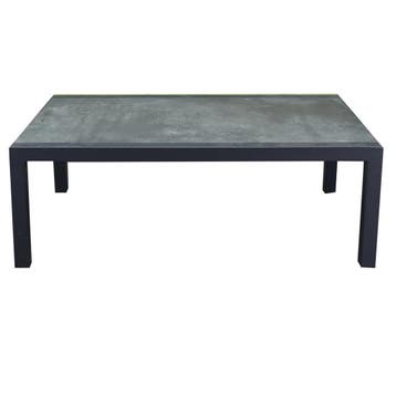 Malaga / Monaco lounge tuintafel 120x70xH43 cm aluminium, Tuin en Terras, Tuintafels, Ophalen of Verzenden, Nieuw, Aluminium