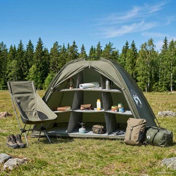vidaXL Opbergtent Olijfgroen 120 x 50 x 70 cm Polyester en, Verzenden, Nieuw, Tot en met 2