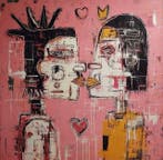 Eric Brumette - KISS ME LIKE BASQUIAT 3 - Toile L, Antiek en Kunst