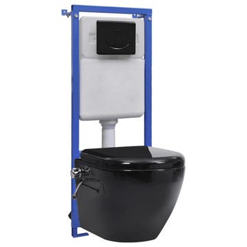 vidaXL Hangend toilet randloos met verborgen stortbak, Doe-het-zelf en Verbouw, Sanitair, Verzenden, Nieuw