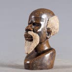 Handgesneden portretbuste - sculptuur - Chivezwa - Shona -, Antiek en Kunst