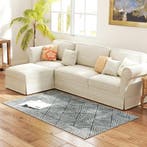 TRUUSK Modern Wasbaar Tapijt 150 x 80 cm - Donkergrijs - Mod, Huis en Inrichting, Woonaccessoires | Kussens, Verzenden, Nieuw