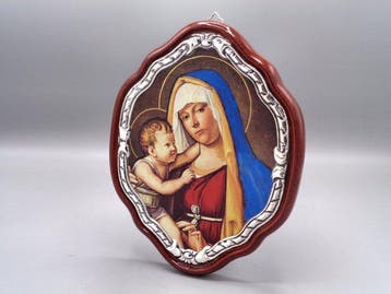 PG-MIANI Argenteria - sculptuur, Madonna con Bambino - 21 cm