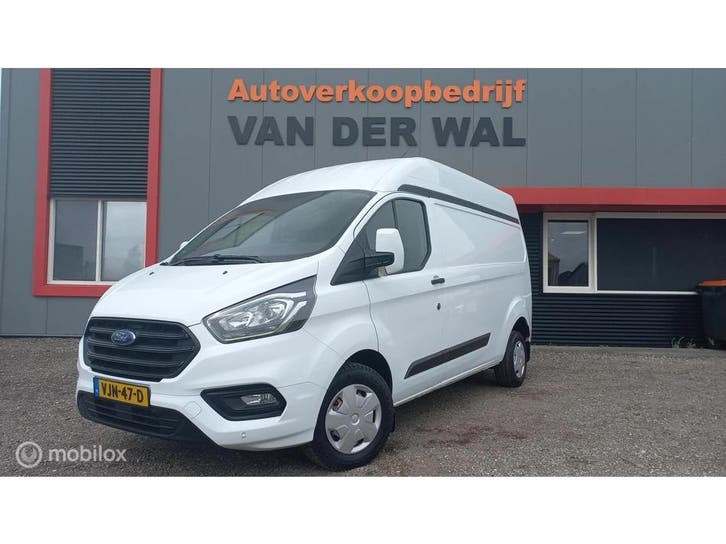 Zakelijke lease - Ford Transit Custom 320 2.0 TDCI L2H2, Auto's, Bestelauto's, Handgeschakeld, Financial lease, Wit, Ford, ABS