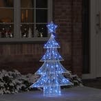 vidaXL Kerstboom met 100 LED Blauw 120 cm Acryl, Diversen, Verzenden, Nieuw