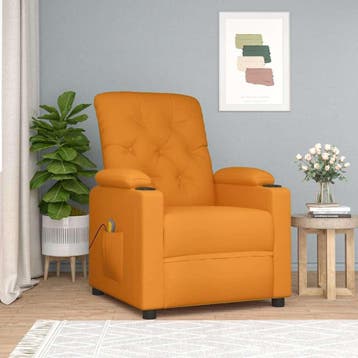 Massagefauteuil stof | 6 massagepunten | Laatste Stuk!, Gebruikt, 75 tot 100 cm, Ophalen of Verzenden, 75 tot 100 cm