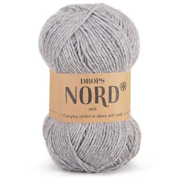 DROPS Nord Mix - 04 lichtgrijs - Wol Garen, Ophalen of Verzenden, Nieuw