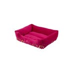 Dierenmand S borduurwerk fuchsia roze 55x42x15cm, Verzenden, Nieuw
