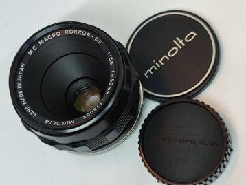 Minolta Mc macro rokkor-qf 50mm f3,5 Analoge camera, Audio, Tv en Foto, Nieuw