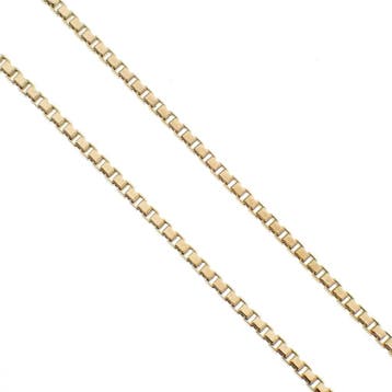 Gouden Venetiaanse schakelketting, Ophalen of Verzenden, Gebruikt, Overige kleuren, Goud