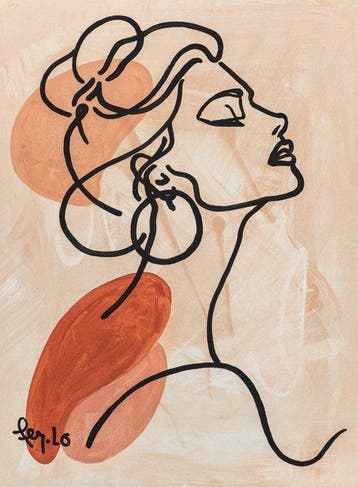 Claudia Fer.Lo - Effervescence - Acrylic on canvas 105 x 80
