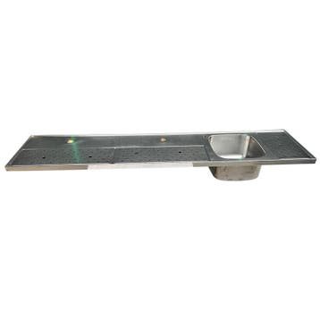 Occasion - RVS Spoeltapblad 2300 x 500 mm bak rechts, Ophalen of Verzenden