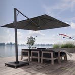 Beaufort premium zweefparasol 320x320 cm faded black, Ophalen of Verzenden, Nieuw
