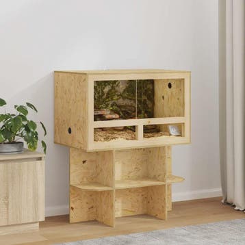 OSB Terrarium 80x50x50 cm voor Reptielen & Knaagdieren - Inc, Dieren en Toebehoren