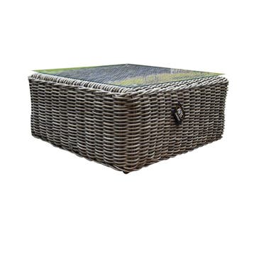 Las Palmas lounge tuintafel grijs, Ophalen of Verzenden, Nieuw, Wicker
