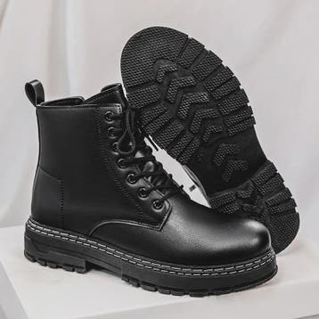 Zwarte Lakleren Heren Motorlaarzen - Klassiek Brits Stijl vo, Kleding | Dames, Verzenden, Nieuw