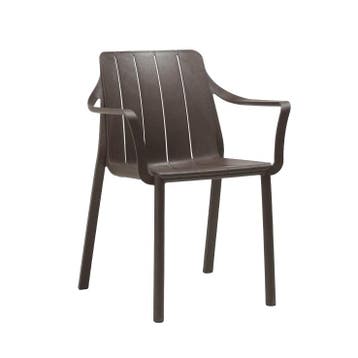 Nardi Tiberina armstoel terra - Diningstoel 55,5x59x81 cm, Nieuw
