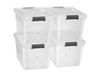 Veiling - Opbergdoos/ opslagbox 60 ltr - Kunststof - 4-delig, Huis en Inrichting, Nieuw