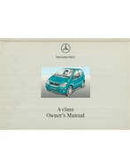 2000 MERCEDES BENZ A KLASSE INSTRUCTIEBOEKJE ENGELS, Auto diversen, Handleidingen en Instructieboekjes