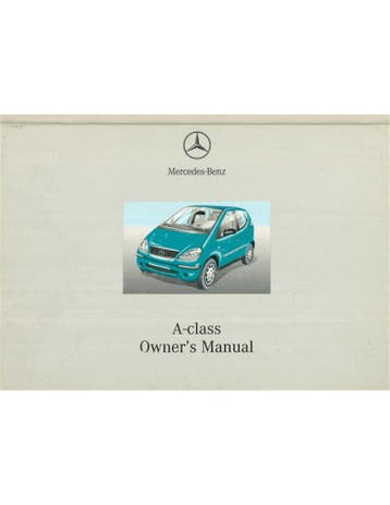 2000 MERCEDES BENZ A KLASSE INSTRUCTIEBOEKJE ENGELS, Auto diversen, Handleidingen en Instructieboekjes