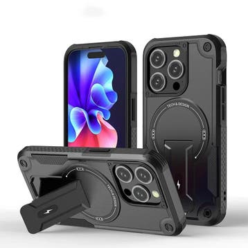 DrPhone ArmorStand – Schokbestendige 360° Bescherming Hoesje, Verzenden, Nieuw