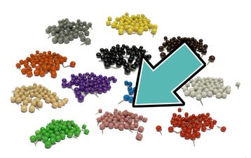 Set punaises met bolle kop in doosje (roze, 50 stuks), Ophalen of Verzenden, Nieuw