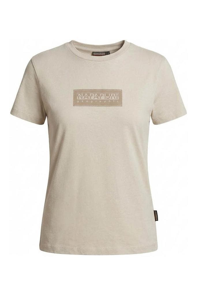 Napapijri T-shirt in maat S Beige, Kleding | Dames, T-shirts, Beige, Zo goed als nieuw, Verzenden