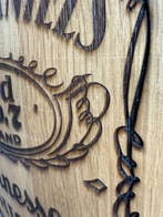 Wijnvat 225 liter met eigen (bedrijfs)logo / tekst - laseren, Ophalen of Verzenden, Nieuw, Reclamebord