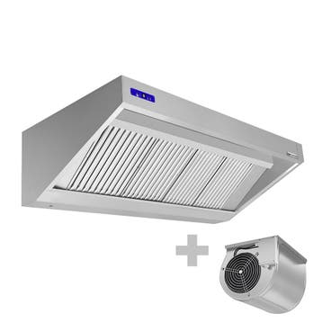 GGM Gastro | Wandafzuigkap met motor - 2000mm - met |, Wandschouwkap, Verzenden, Nieuw, Inbouw