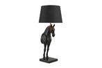Tafellamp BLACK BEAUTY 75 cm paardsculptuur zwart goud -, Ophalen of Verzenden, Nieuw