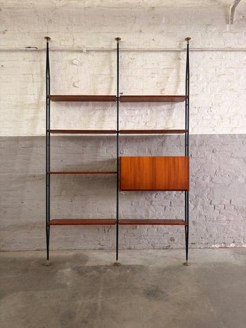 Wandrek - Hout, Metaal, Messing