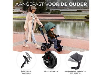 Kinderkraft AVEO - Driewieler - Draaibare zitting -, Verzenden, Nieuw, Kinderkraft