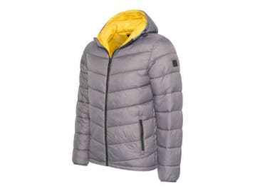 Veiling - Cappuccino Italia Hooded Puffer Jacket Antraciet -, Nieuw