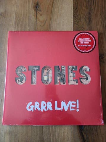 De Rolling Stones, Grrr Live! - Red records - 3 x LP album, Nieuw in verpakking