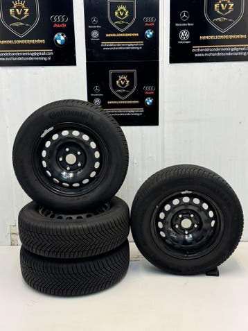 205/65R15 inch velgen set All-Seasons banden 5x112 VW Caddy, Gebruikt, 15 inch, Banden en Velgen, 205 mm