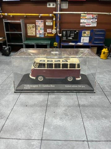 Minichamps 1:43 - Modelauto - VW Bus T1 Samba 1963, Hobby en Vrije tijd, Nieuw
