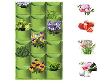Veiling - Verticale plantenzak - 18 vakken - 2 stuks, Tuin en Terras, Bloembakken en Plantenbakken, Nieuw