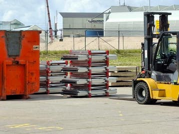 Bouwcontainer opslagcontainer 1x1,2x2,2m (LxBxH)